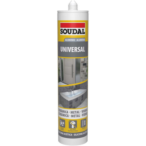 Silicone universelle aluminium 280ml 115924 soudal.