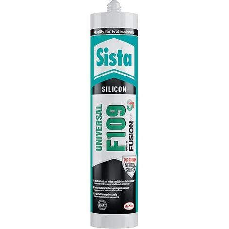 Silicone universelle SISTA F109 fusion blanche (mat) cartouche 300ml