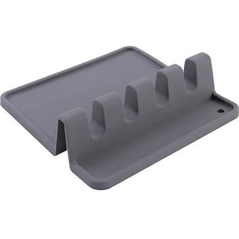 Silicone utensil holder with drip pad for multiple utensils, heat resistant, spoon rest and spoon holder for stove, utensil holder
