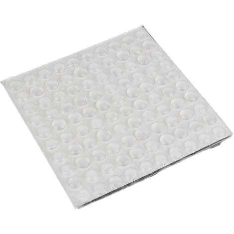 Silicones adhésives semicirculaires - Pieds amortisseurs - 100 pièces - 8x2.5mm - Transparentes
