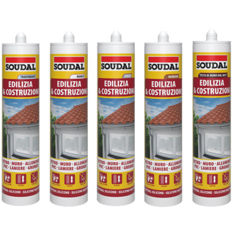 SILICONI SOUDAL EDILIZIA GRI.  300 ML