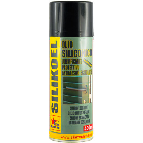 SILIKOEL spray 400 ml olio di silicone lubrificante industriale universale 6 PEZZI