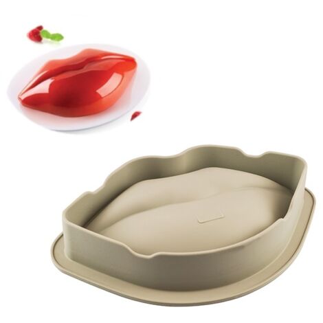 Silikomart Bacio Stampo in Silicone, Grigio, 25 x 15 x 6.5 cm