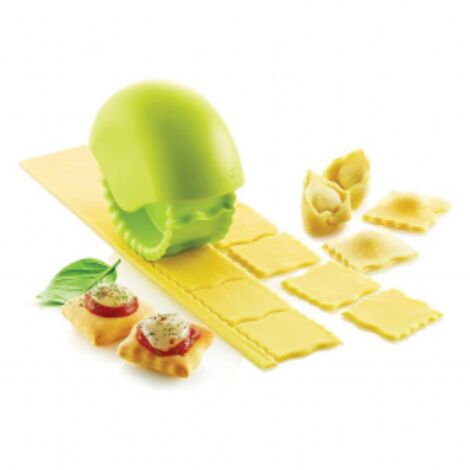 Silikomart bake'n roll, rullo in plastica per ravioli, snack