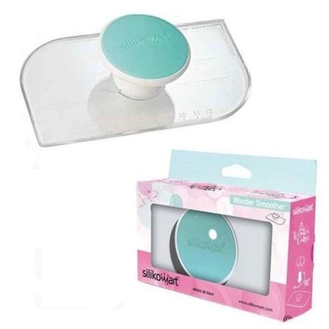 Silikomart LIS01 Wonder Smoother Spianatrice Liscia, Carbonio, Multicolore