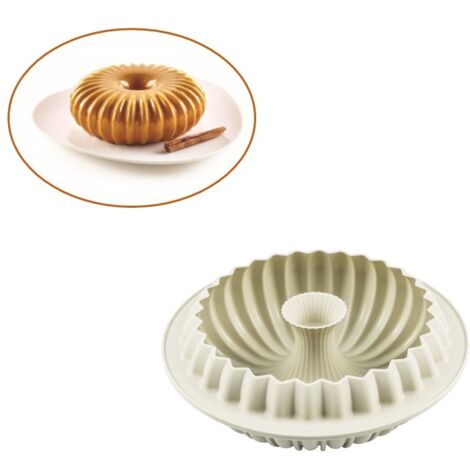 Silikomart Moule en Silicone pour Gâteau Moderne Rayon 3D Design Ø 195 H 68 Mm 1530 Ml Made in Italy