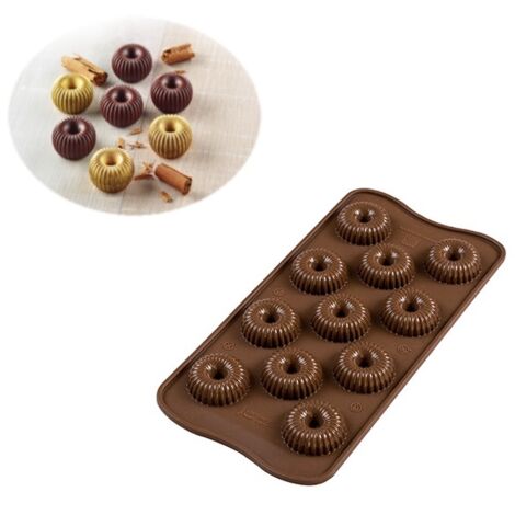 Silikomart Scg49 Choco Crown Moule à chocolat et sucrerie Silicone Marron