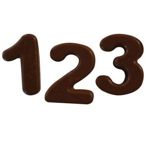 Silikomart Sf174 Choco 123 Stampo da forno alfabetico 1 pz