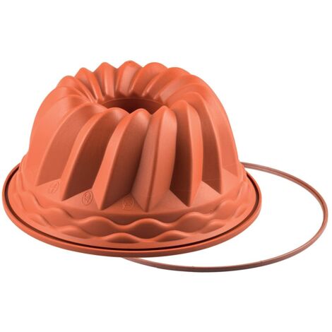 silikomart SFT250 GUGELHUPF Stampo in Silicone Ø220 h 110 mm, Terra Cotta