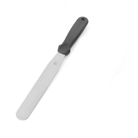 Silikomart  Spatola Liscia in Acciaio Inox con Manico in Plastica, Ideale per Dolci e Creme, Misure 33 cm, Made in Japan