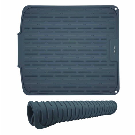 Silikon Abtropfmatte 46x40cm grau KINGHOFF KH-1905