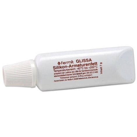 SILIKON-Armaturenfett GLISSA - für Trinkwasserarmaturen - wasserabweisend und hitzebeständig - Tube 7 g
