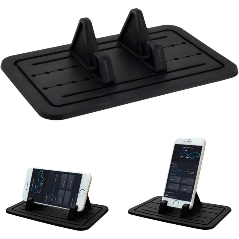 Image of Silikon-Autotelefonhalterung, rutschfest, kompatibel mit allen Smartphones.