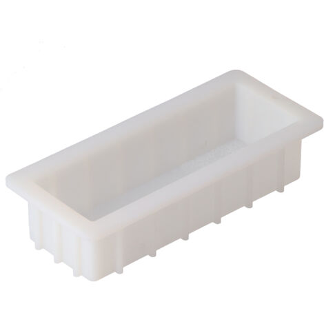 Silikon-Backform (1400 ml), antihaftbeschichtet und wiederverwendbar, rechteckig, ideal für Backwaren und Seifenherstellung.