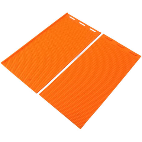 Silikon-Bienenwachsform, 5,4 mm, 2 Platten, Prägepresse, Prägeform, Wabenplatten, Imkereibedarf, Orange