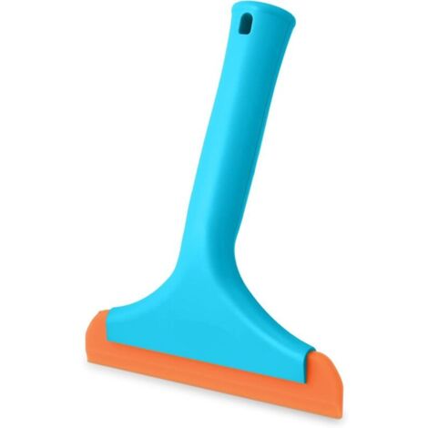 Silikon-Duschabzieher, kleine Größe für Auto, Fenster, Badezimmer, Windschutzscheibenreinigung, blau