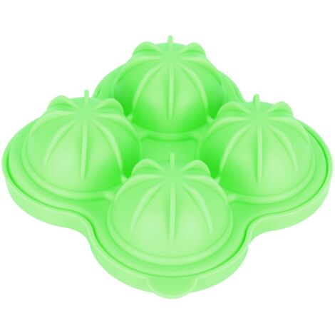 Silikon-Eiswürfelform – 4er-Eiswürfelform für die Küche – Grün