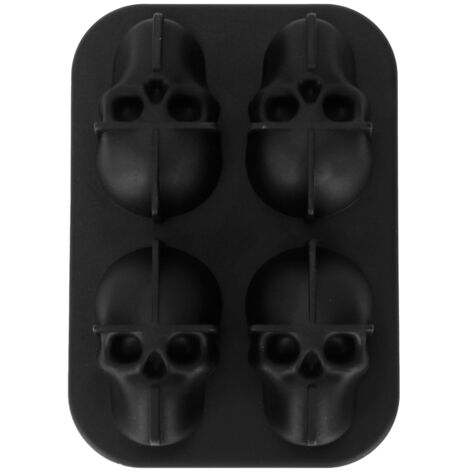 Silikon-Eiswürfelform in Totenkopfform für originelle Cocktails – Sommerparty-Idee