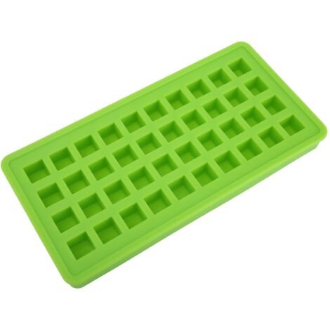 Silikon-Eiswürfelform mit 40 Fächern, quadratisch, zum Selbermachen, umweltfreundliches Küchenaccessoire