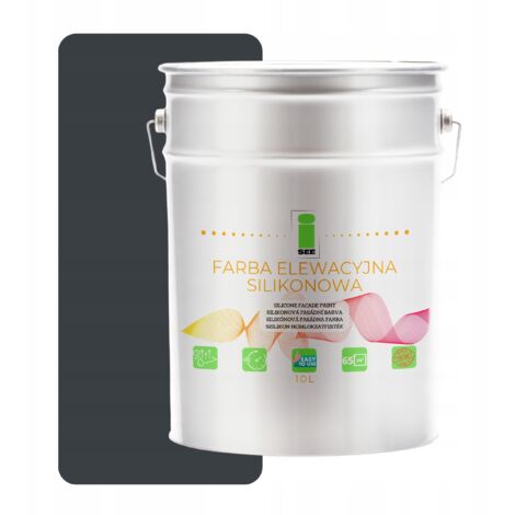 Silikon-Fassadenfarbe Graphitgrau 7016 Premium Deluxe 10 l