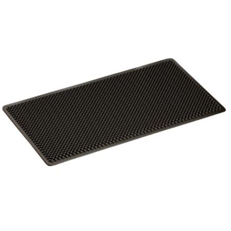 Silikon-Fußmatte für den Außenbereich, staubdicht, 42 x 76 cm, strapazierfähig, waschbar, rutschfest, für Eingangsbereich und Küche (schwarz)