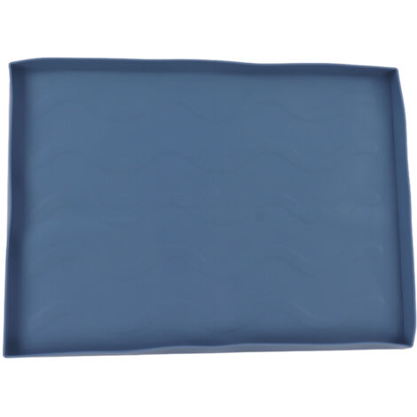 Silikon-Grillmatte, strapazierfähige Grillabdeckung, mittelblaue Kochmatte