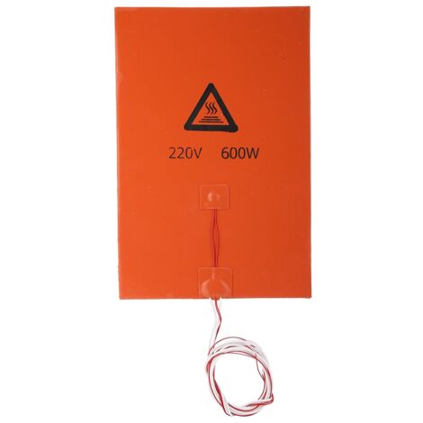 Silikon-Heizmatte für 3D-Druckbett (220 V, 600 W, 200 x 300 mm) – 3D-Druckerzubehör