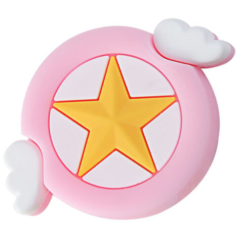 Silikon-Kabelschutzhülle mit Cartoon-Stern für Handy-USB-Kabel, ideal für Zuhause und Büro, 2,5 cm x 3 cm
