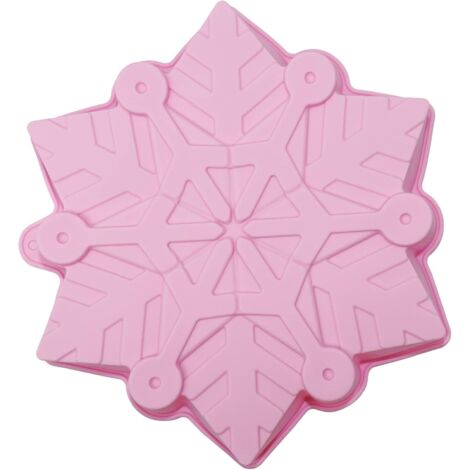Silikon-Kuchenform in Schneeflockenform – hitzebeständige Backform für kreatives Backen, ideal für Weihnachtsgebäck & detailreiche Motive