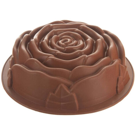 Silikon-Kuchenform, rosabraun, SILLINIE, 25 cm