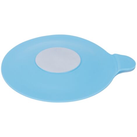 Silikon-Spülbeckenstöpsel mit Saugnapf für Küche und Bad, auslaufsicher, blau, 15 x 13 cm – 1 Stück