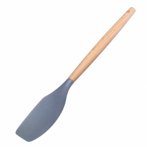 Silikon Suppenkelle, Schöpflöffel aus Silikon hitzebeständig ergonomischer Holzgriff, komfortabel, langlebig, Servierlöffel, geeignet für Zuhause und Küche, Herstellung von Suppen, 31,5 cm,SOEKAVIA