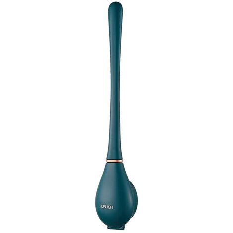 Silikon-Toilettenbürstenhalter, Wandmontierte Toilettenbürste, Flexible Silikon-Toilettenbürste, Badezimmer-Toilettenbürste mit schnelltrocknendem Halter zur Wandmontage ohne Bohren..DEBUNS