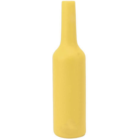 Silikon-Übungsflasche für Barkeeper, bruch- und stoßfest, ideal zum Üben von Cocktails, gelbe Farbe