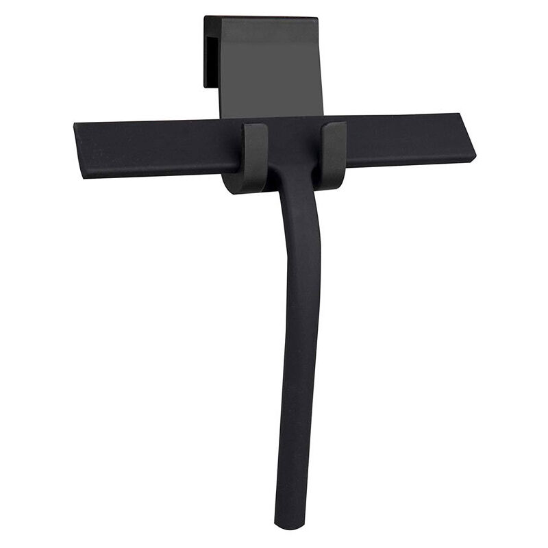 XVX - Silikon-Wischer mit Haken, schwarze Farbe, Glas, Silikon-Schaber, Fensterreinigungswerkzeug
