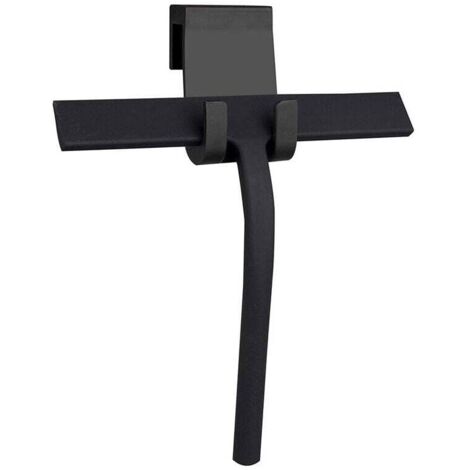 Silikon-Wischer mit Haken, schwarze Farbe, Glas, Silikon-Schaber, Fensterreinigungswerkzeug