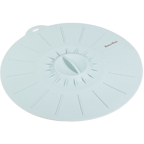 Silikondeckel Durchmesser 20 cm Hellblau