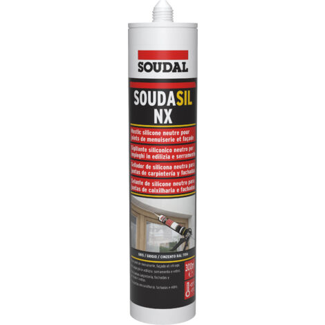 Silikondichtmasse neutral anthrazitgrau - Soudasil NX2 - Schreinerei Fassade 300ml