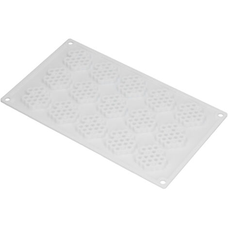 Silikonform mit 15 Mulden in Wabenform, antihaftbeschichtet für Eiscreme, Mousse, Kuchen, DIY-Backform