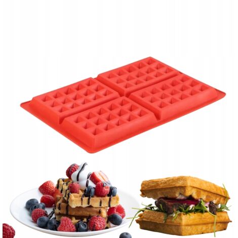 Silikonform zum Backen von Waffeln