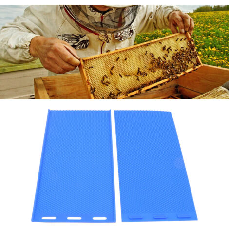 Silikonformen für die Bienenzucht, 2 Stück, komprimierbare Formen, Prägemaschine, professionelles Imkerwerkzeug