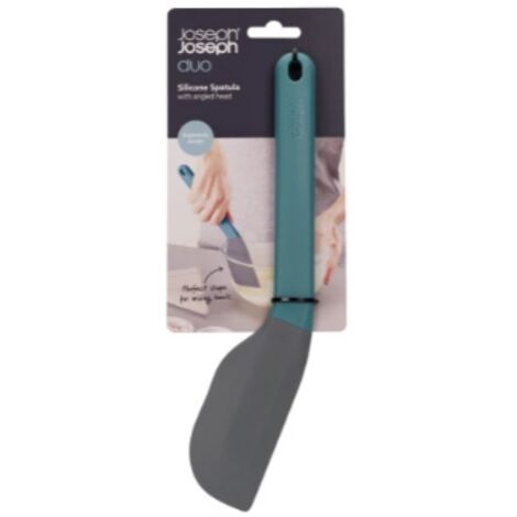 Silikonspachtel JosephJoseph Joseph Duo mit abgewinkeltem Kopf, modernes und funktionelles Design, ideal für präzises Kochen, robust und praktisch für Ihre Küche, stilvolle Farbe