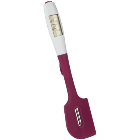 Silikonspatel Metaltex weiß 30 cm abnehmbares Thermometer