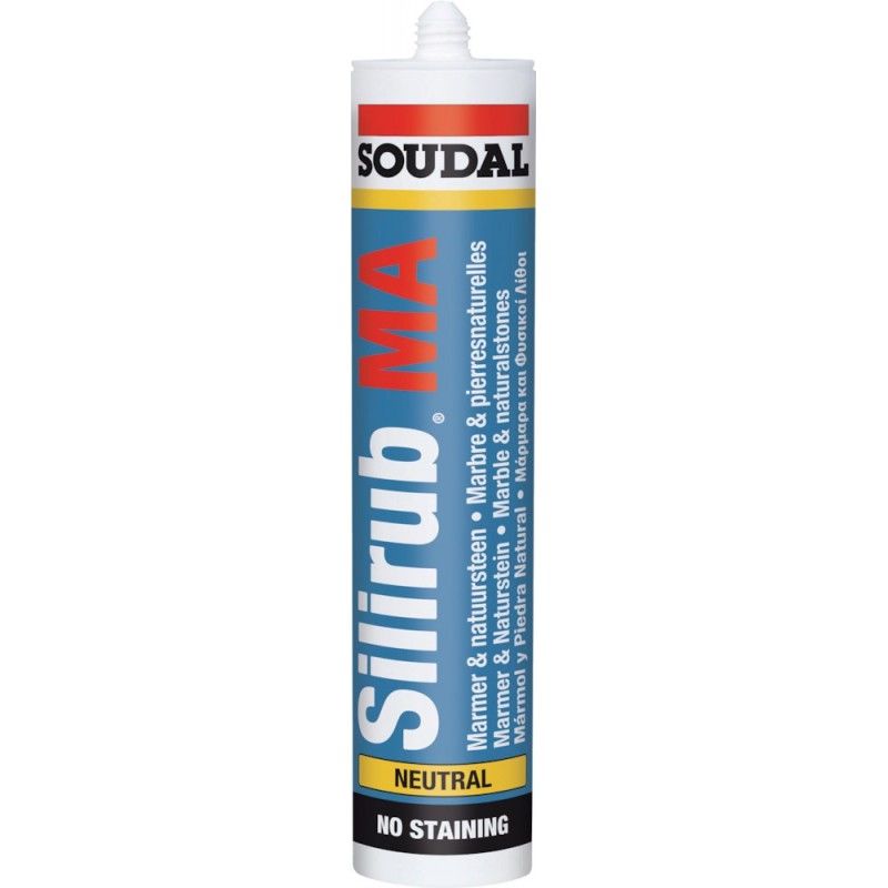 

Silirub MA Masilla de lechada neutral 310ml negro SOUDAL (por 15)