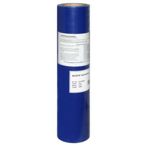SILISTO® Fensterschutzfolie Schutzfolie Glasschutzfolie selbstklebend 0,5x100m Rolle blau
