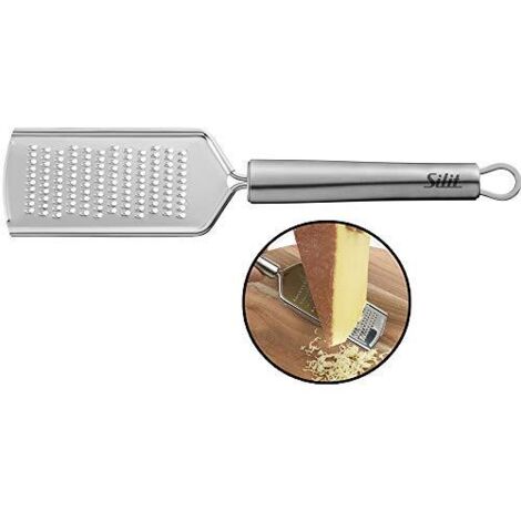 Silit 2142302698 - Grattugia in acciaio INOX 18/10 lucidato Inossidabile, lavabile in lavastoviglie, indeformabile, igienico, resistente agli acidi e indistruttibile.