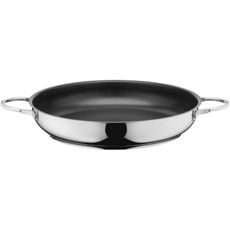 Silit Calabria - Induktionsbratpfanne de (32 cm, Edelstahl, Griff de Edelstahl, ofenfest, zum schonenden Grillen)
