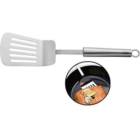 Silit Classic Line - Spatola da cucina in acciaio INOX lucidato, 34 cm, lavabile in lavastoviglie