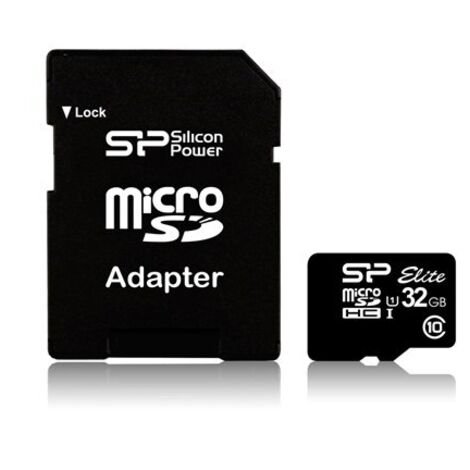 Siliziumkraft  Elite UHS-I  16 GB  MicroSDHC  Flash-Speicher der Klasse 10  SD-Adapter