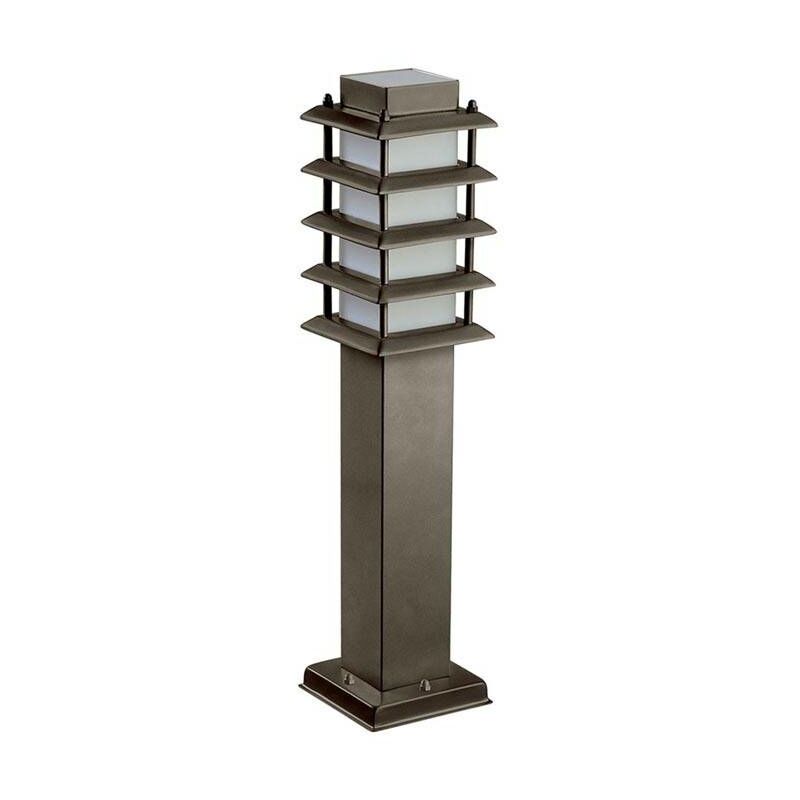 Forlight Siljan - 1 Light Outdoor Bollard Light Brown IP55